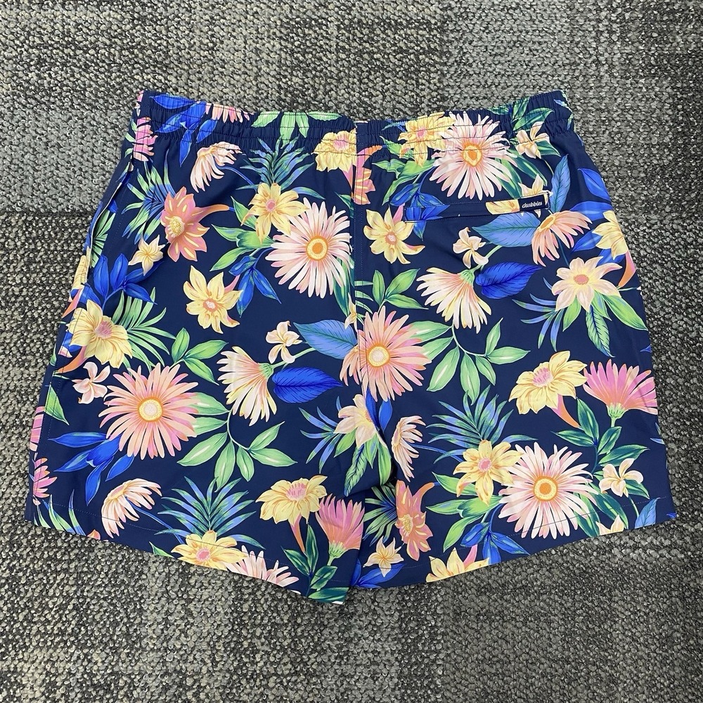 Chubbies Swim Trunks XL Big Bloomers Classic Board Shorts 5.5" Mesh Line Floral - Picture 4 of 6